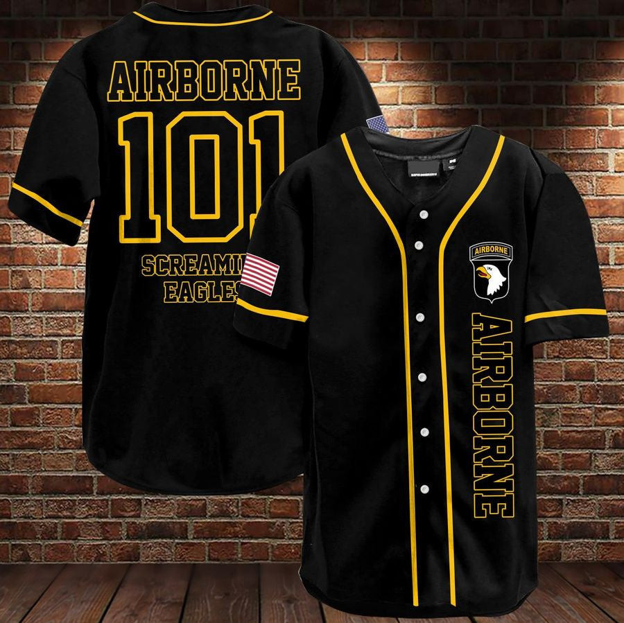 101 Airborne Eagle Baseball Jersey
