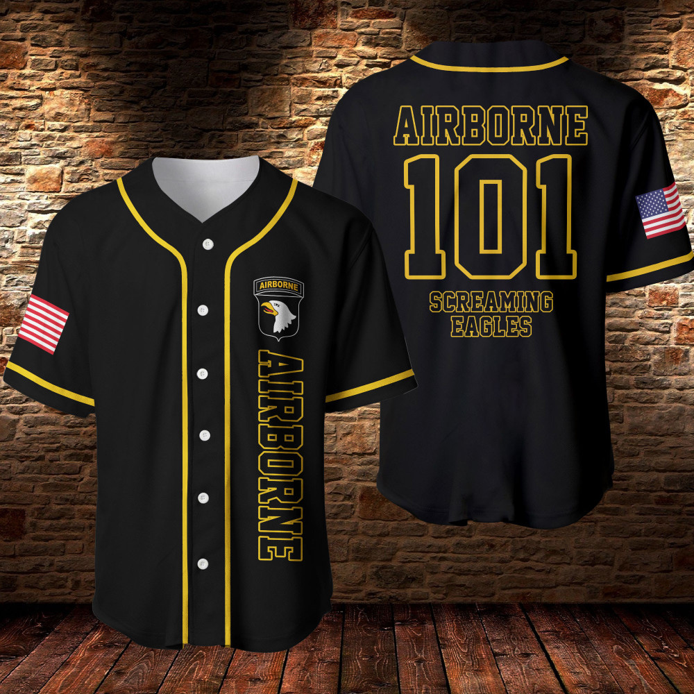101 Airborne Eagle Baseball Jersey