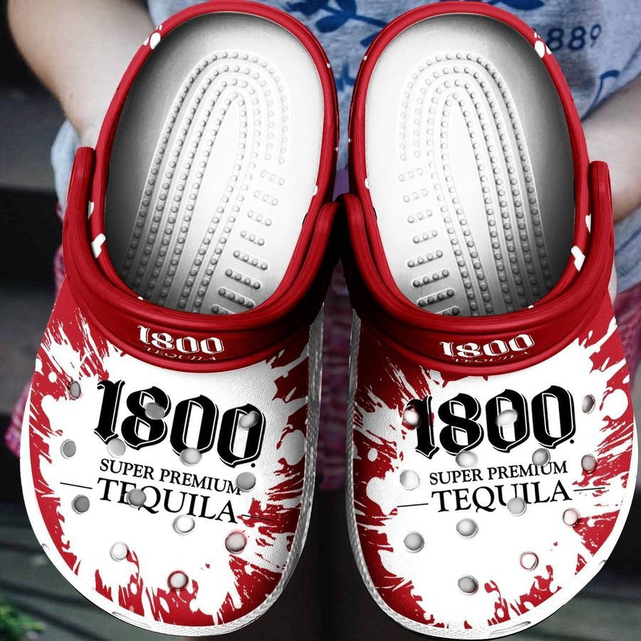 1800 Super Tequila For Mens And Womens Classic Water Rubber Crocs Clog Shoes Comfy Footwear