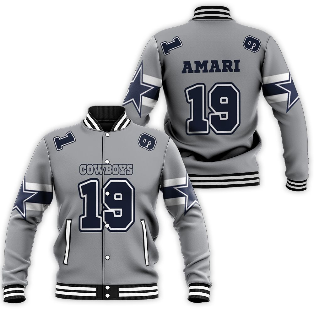19 Amari Cooper Cowboys Jersey Inspired Style Baseball Jacket for Men Women