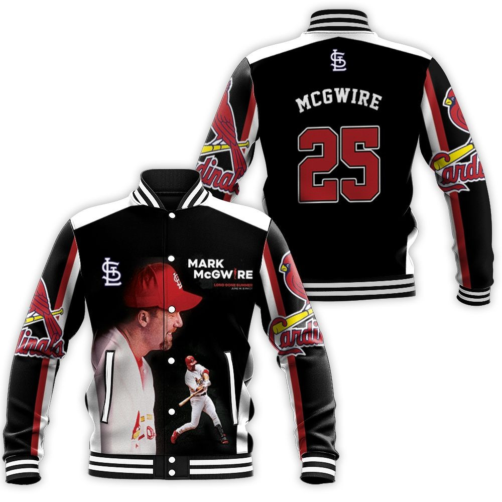 25 Mark Mcgwire St Louis Cardinals Baseball Jacket for Men Women
