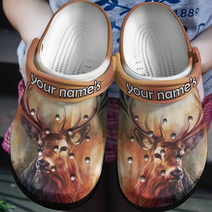 A Deer In The Headlights Outdoor Crocs Classic Clogs Shoes