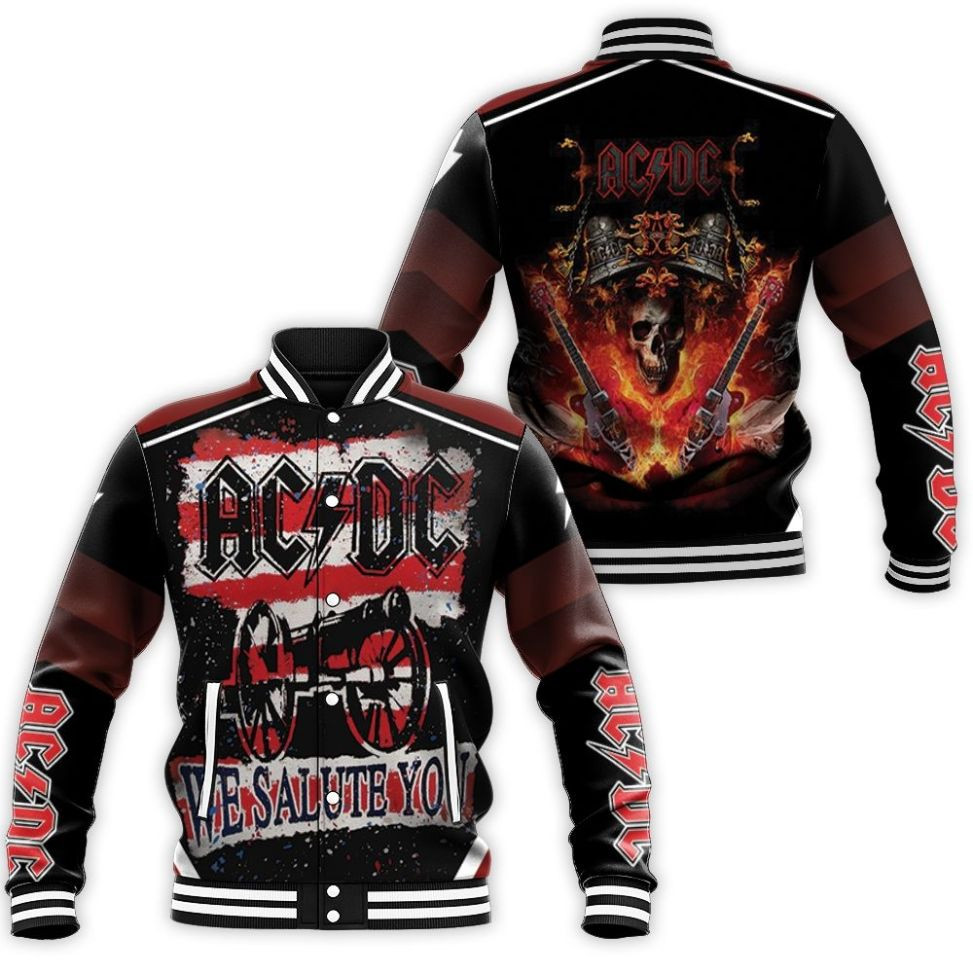 Acdc We Salute You Arsenal Baseball Jacket for Men Women