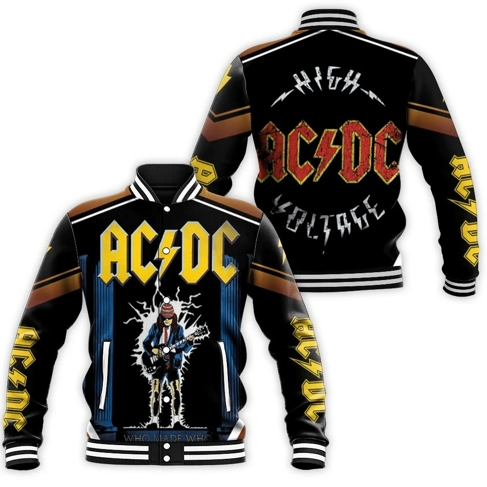 Acdc Who Made Who Baseball Jacket for Men Women