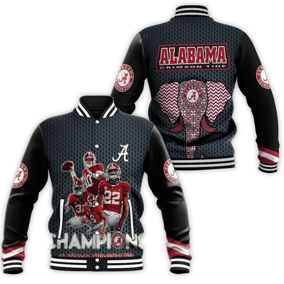 Alabama Crimson Tide Champions Baseball Jacket for Men Women