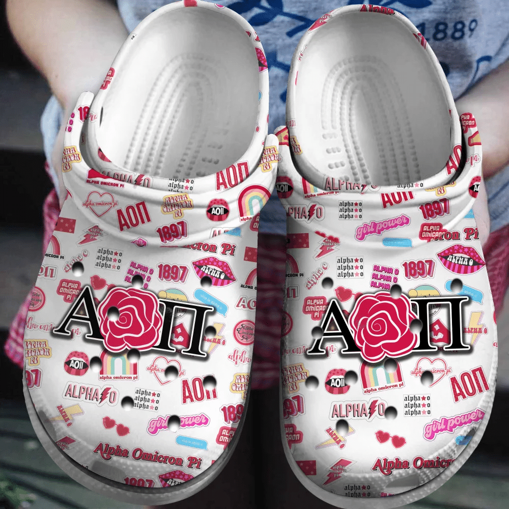 Alpha Omicron Pi Crocs Classic Clogs Shoes