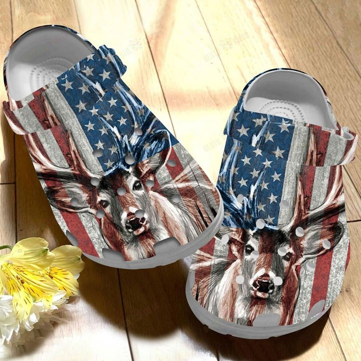 American Deer Crocs Classic Clogs Shoes PANCR0259