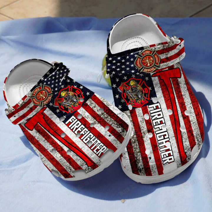 American Firefighter Crocs Classic Clogs Shoes
