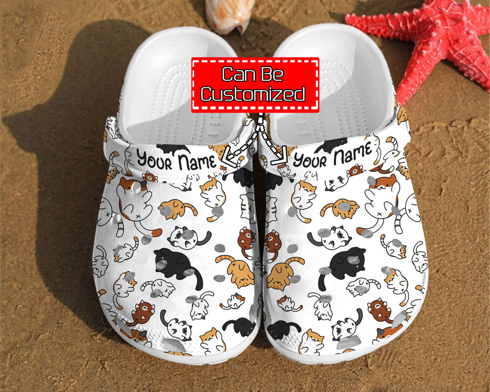 Animal Crocs – Personalized Cat Pattern Gift For Lovers Comfortable Summer Clog Shoes For Men And Women