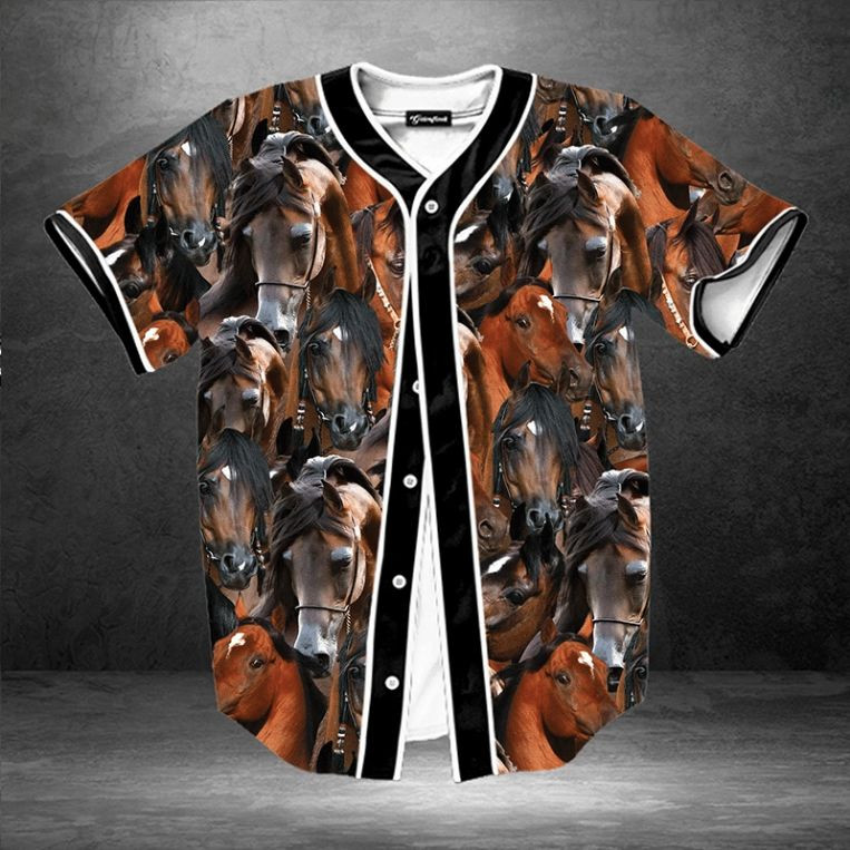 Arabian Horse Gift For Lover Baseball Jersey