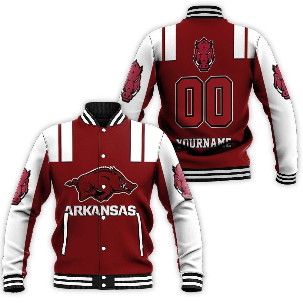 Arkansas Razorbacks Ncaa For Razorbacks Fans Personalized Baseball Jacket for Men Women