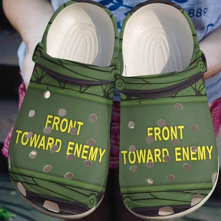 Armed White Sole Front Toward Enemy Crocs Classic Clogs Shoes