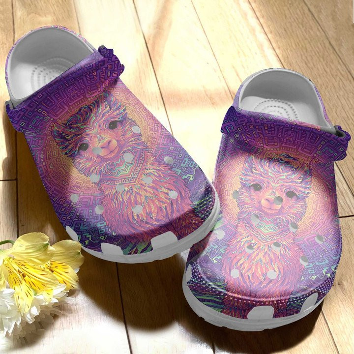 Astral Alpaca Shoes Animal Art Crocs Clog Gift