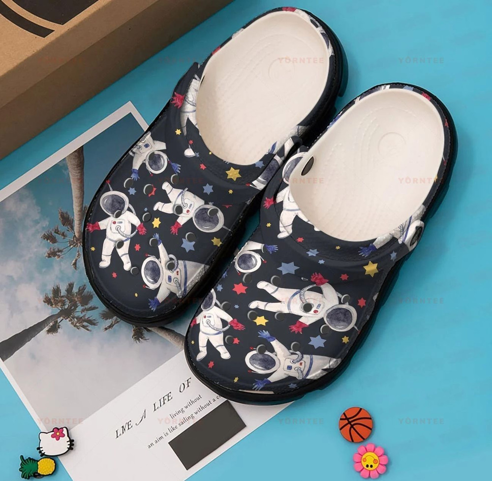 Astronaut Space 5 Gift For Lover Rubber Crocs Clog Shoes Comfy Footwear