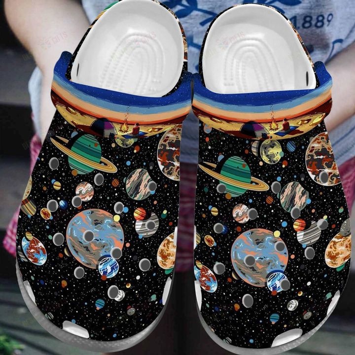 Astronaut White Sole Camping On Mars Crocs Classic Clogs Shoes