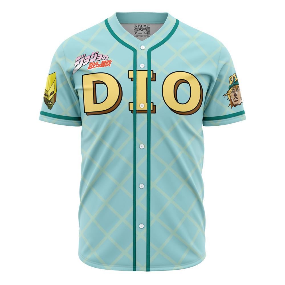 Auratic Dio Jojos Bizarre Adventure Baseball Jersey