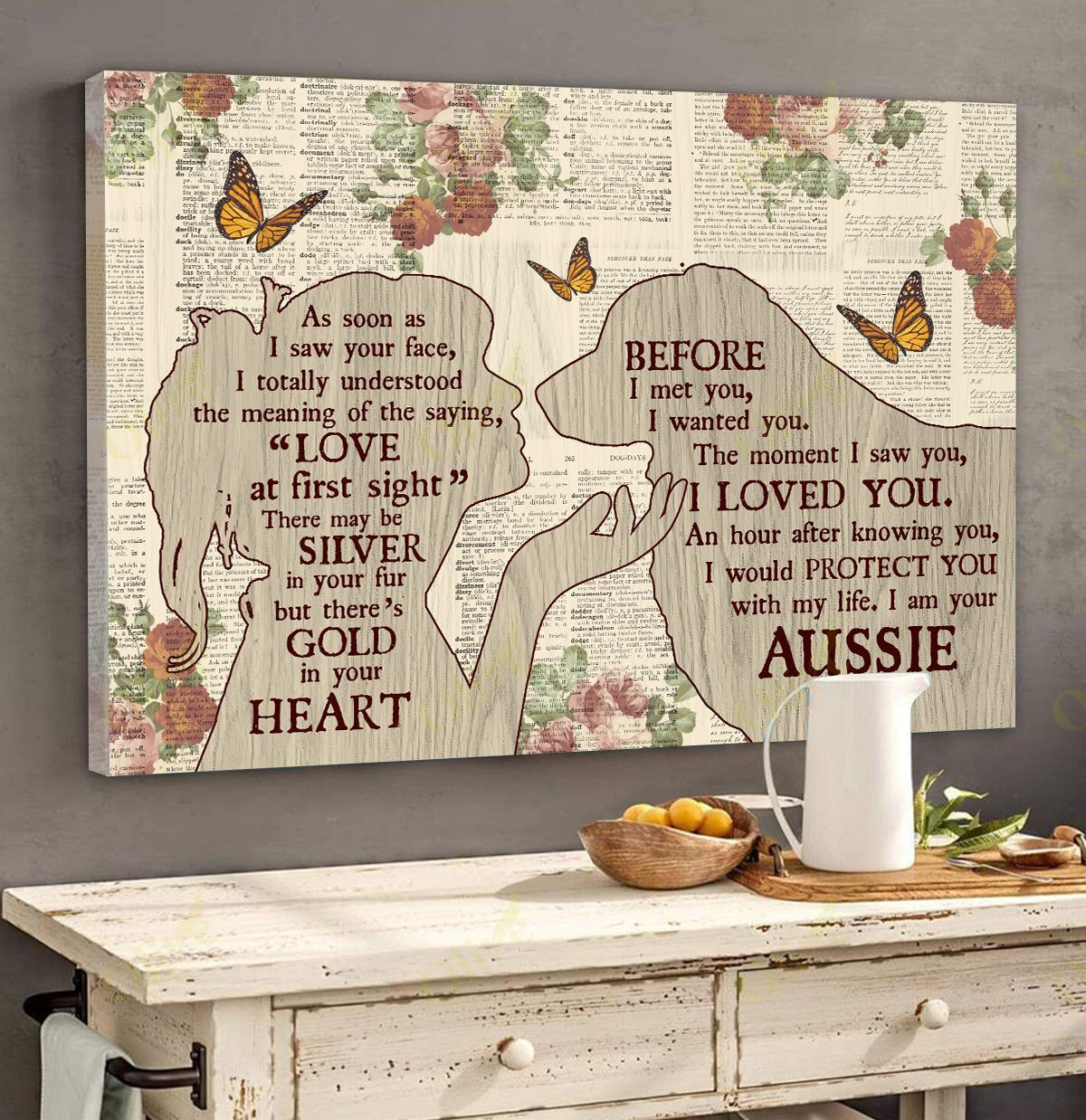 Aussie - Love At The First Sight Poster And Canvas Art Wall Decor