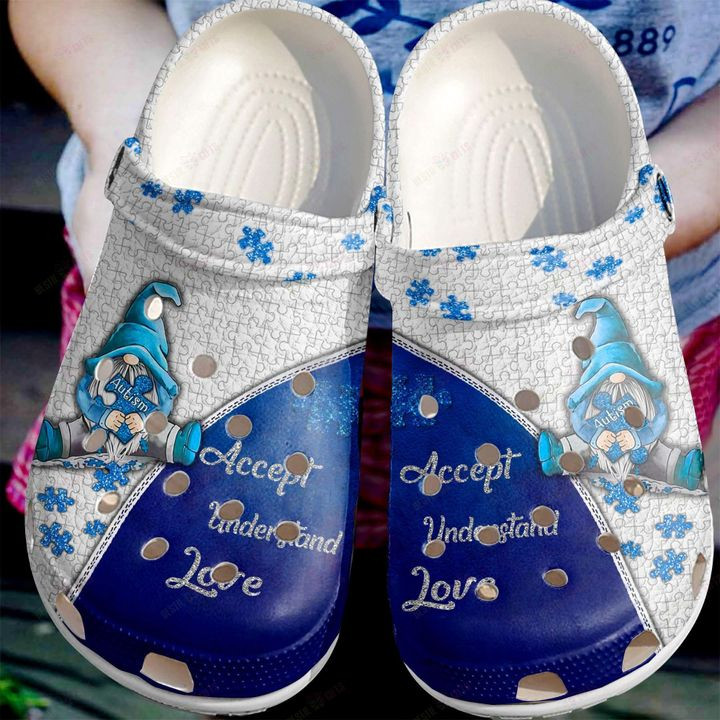 Autism Accept Understand Love Crocs Classic Clogs Shoes