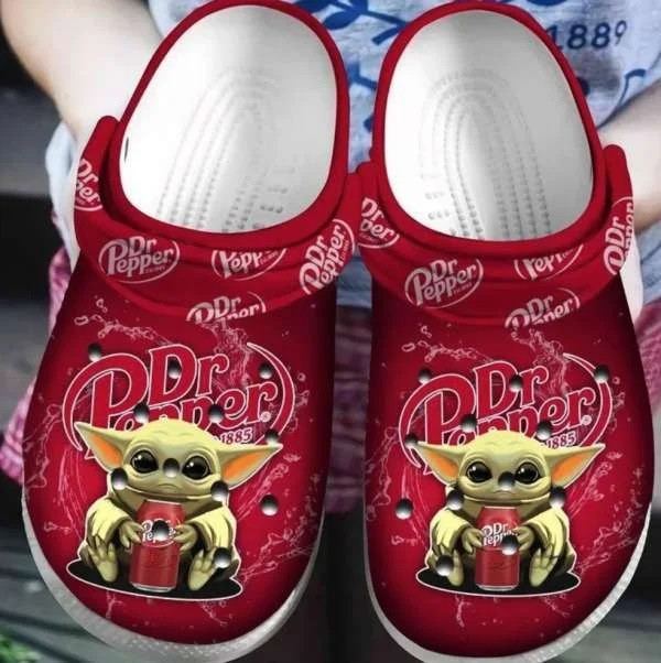 Baby Yoda Hug Dr Pepper Crocs Crocband Clog Shoes For Men Women