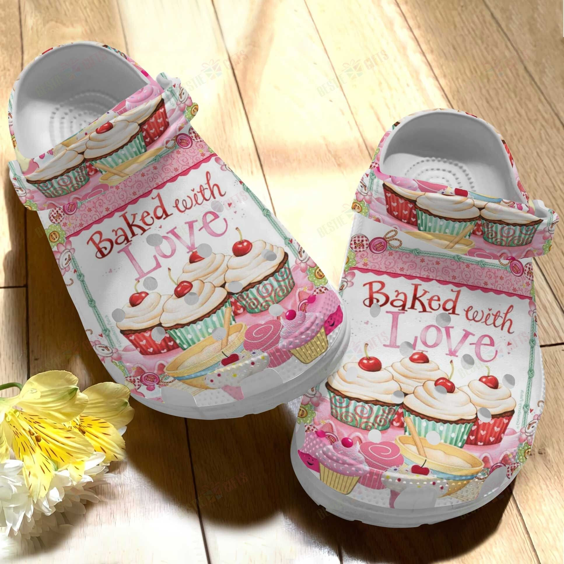 Baked With Love Clogs Crocs Shoes Birthday Gifts For Women Girls