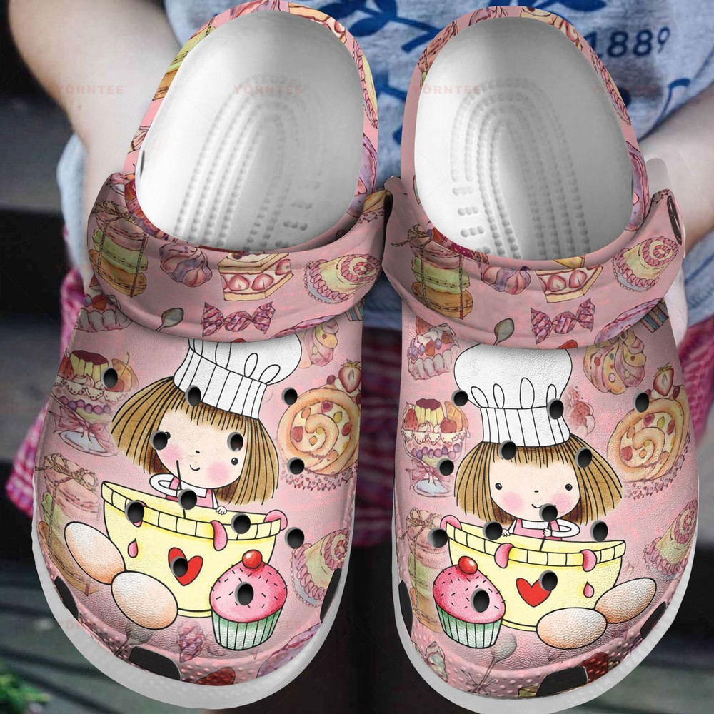 Baking Girl Gift For Lover Rubber Crocs Clog Shoes Comfy Footwear