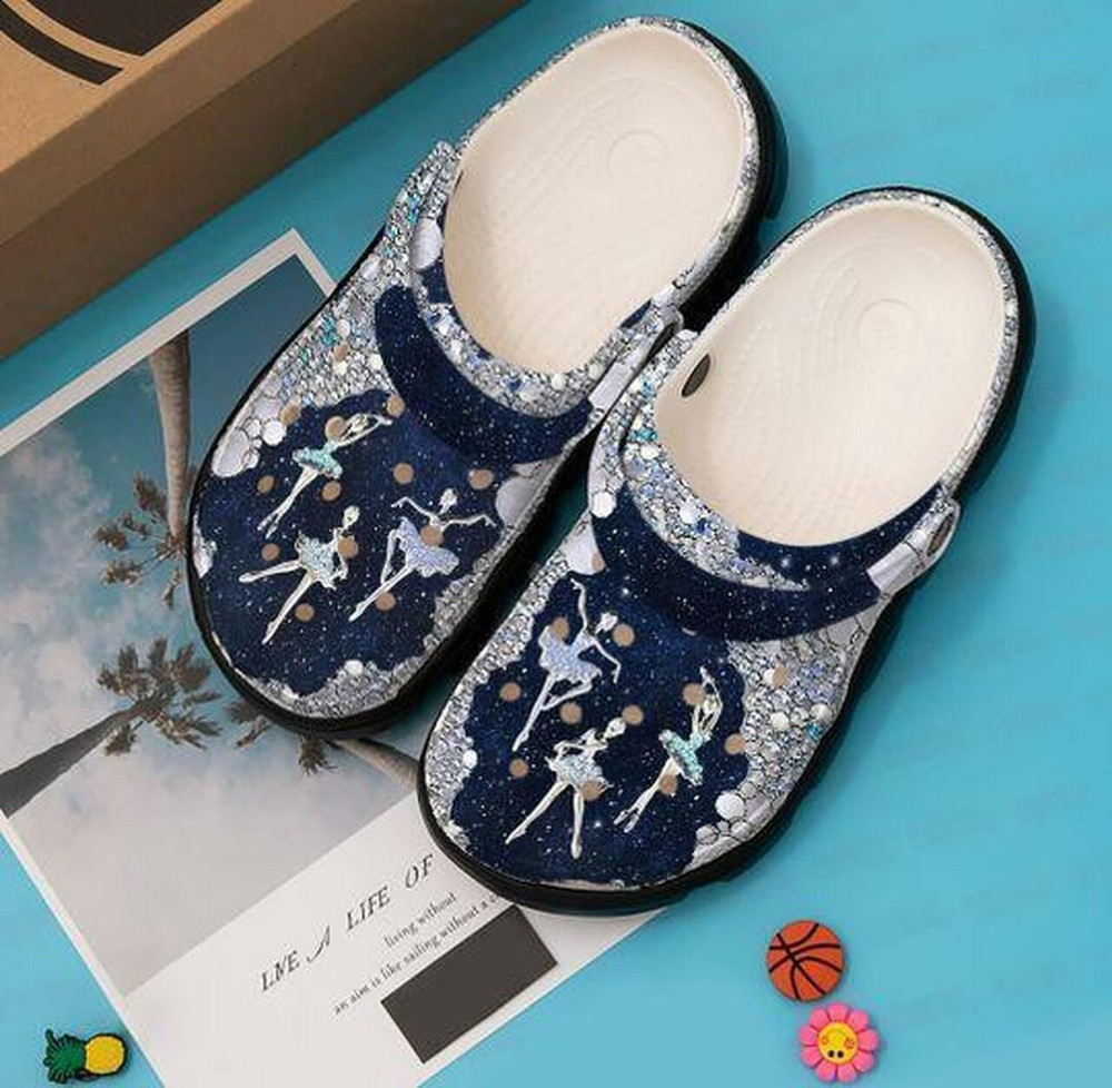 Ballet Personalized Dark Night Gift For Lover Rubber Crocs Clog Shoes Comfy Footwear