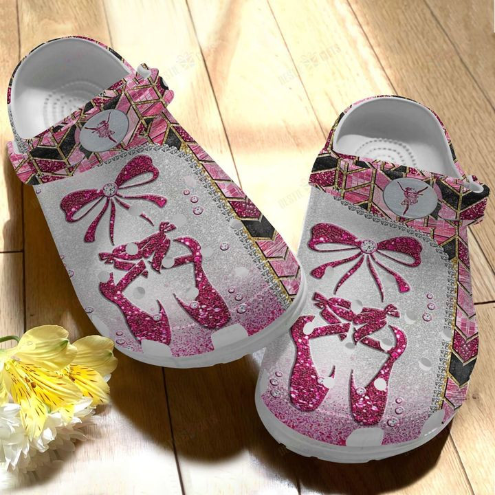 Ballet Whites Sole Pink Ballet Crocs Classic Clogs Shoes