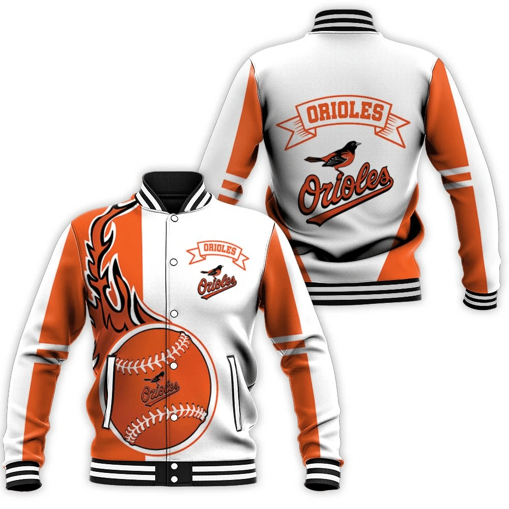 Baltimore Orioles 3d Baseball Jacket for Men Women