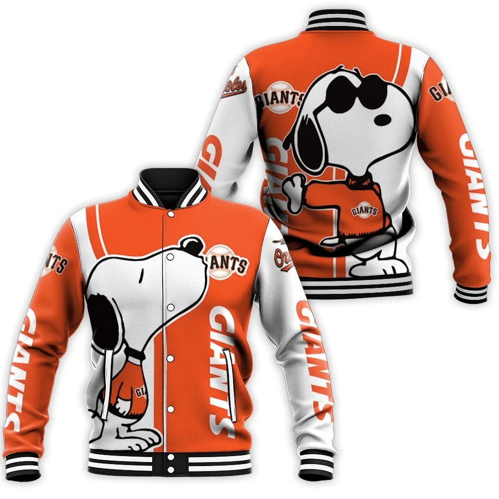 Baltimore Orioles Snoopy Lover 3d Printed Baseball Jacket for Men Women