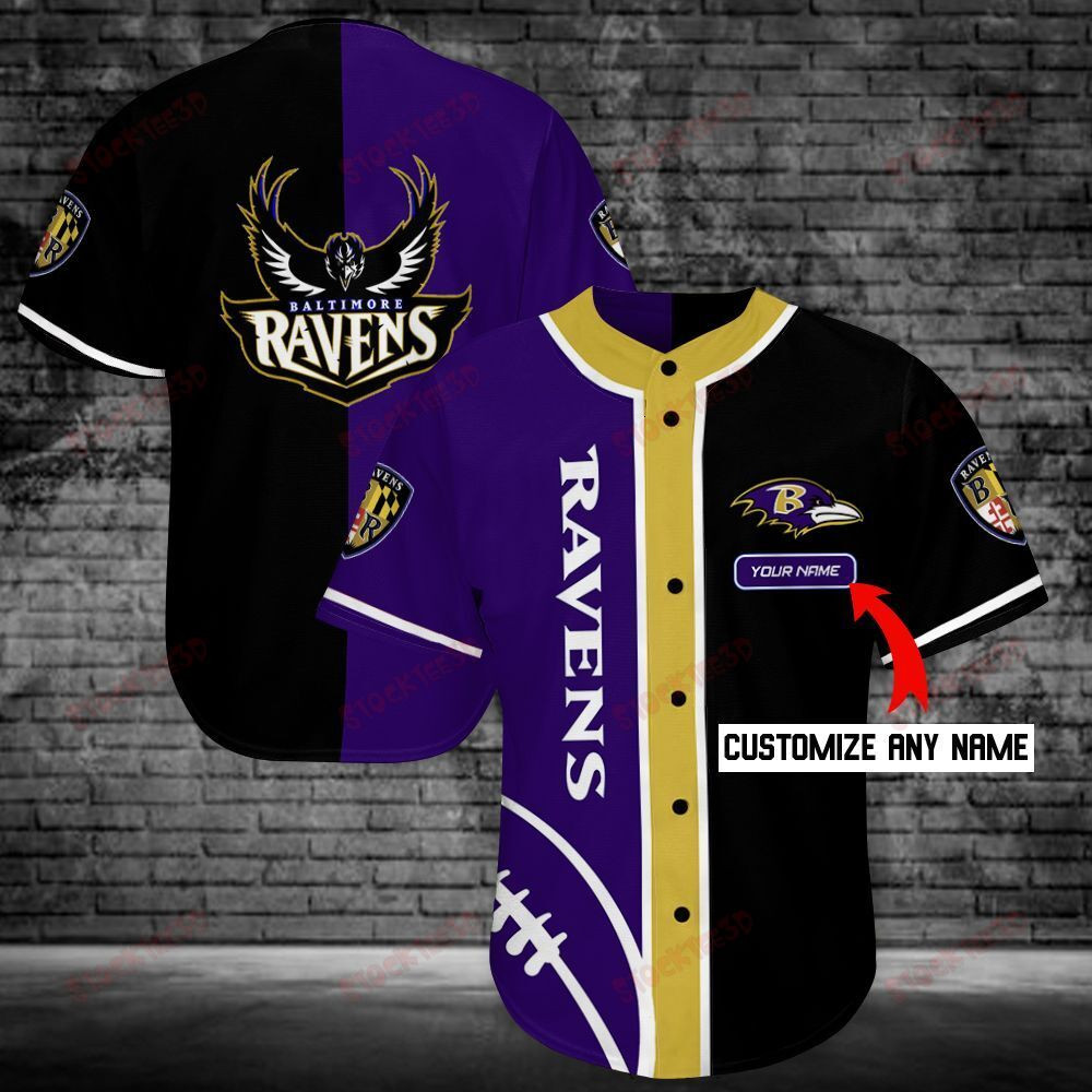 Baltimore Ravens Personalized Baseball Jersey Shirt 89 Unisex Jersey Shirt for Men Women