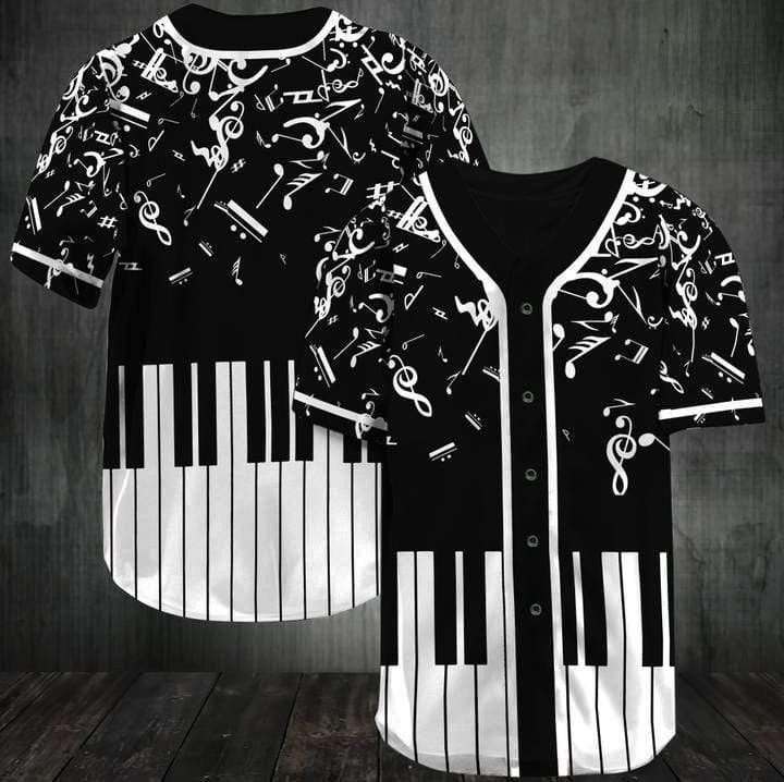 Bampampw Piano Personalized 3d Baseball Jersey