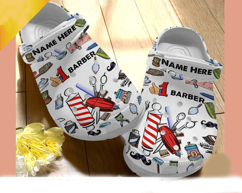 Barber Custom Name Crocs Barber Clog Barber Croband Rubber Crocs Clog Shoes Comfy Footwear