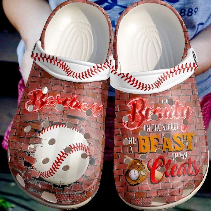 Baseball Breaking Crocs Classic Clogs Shoes