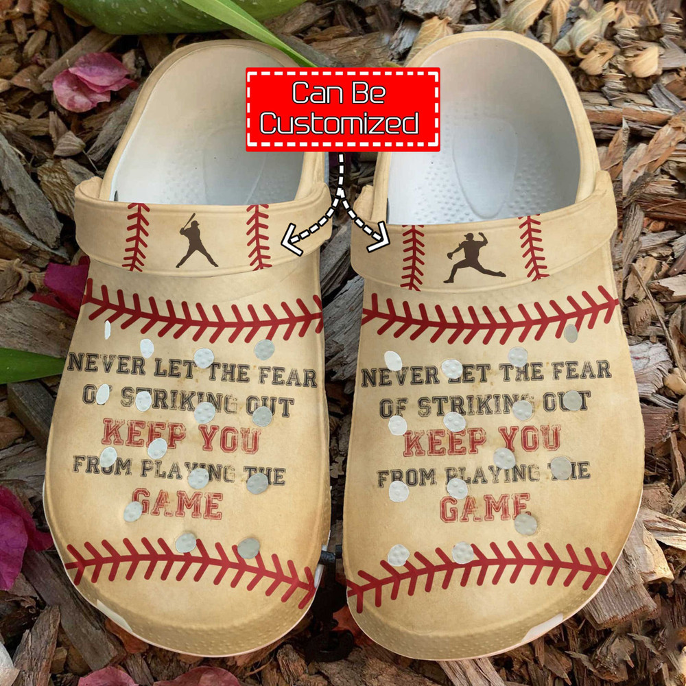 Baseball Crocs - Baseball Striking Out Clog Shoes For Men And Women