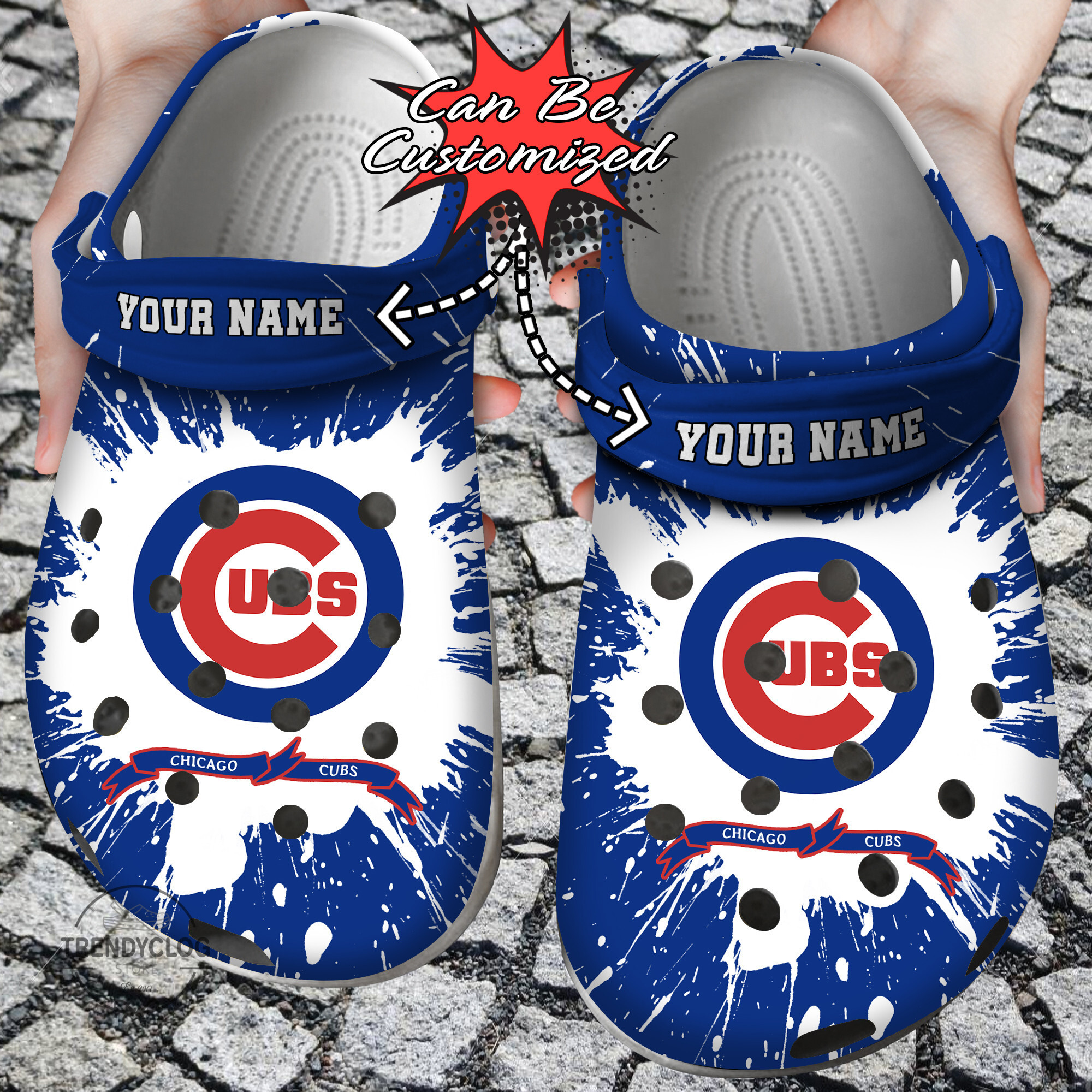 Baseball Crocs Personalized CCubs Team Clog Shoes