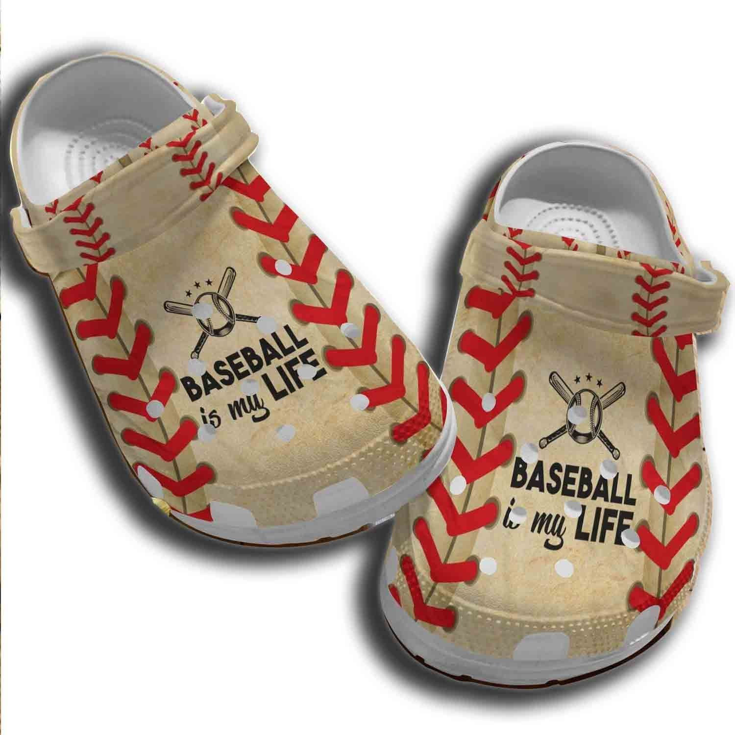 Baseball Is My Life Shoes Crocs For Men Women Baseball Crocs
