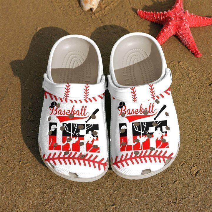 Baseball Life Crocs Classic Clogs Shoes