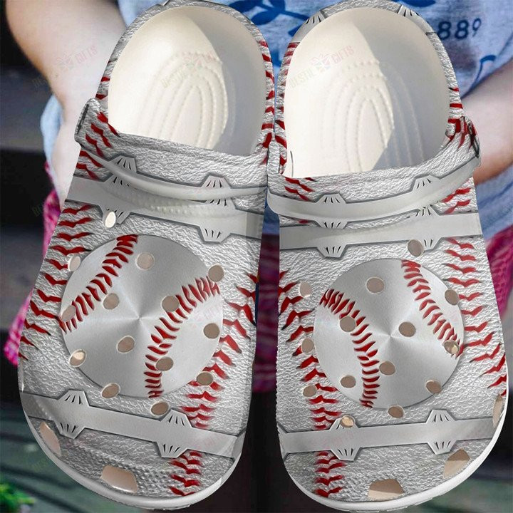 Baseball Metal Crocs Classic Clogs Shoes