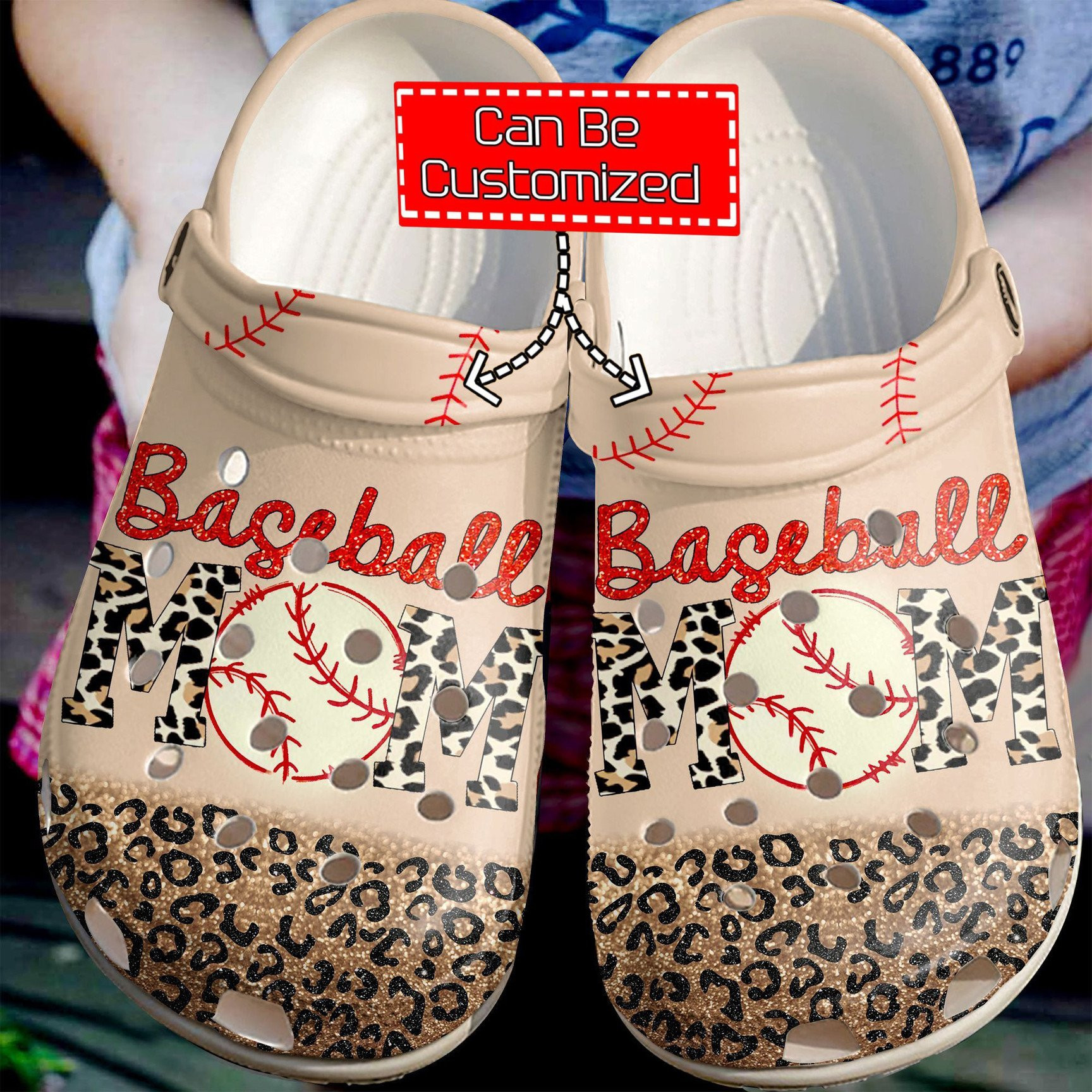 Baseball Mom Crocs Clog Shoes Baseball Crocs