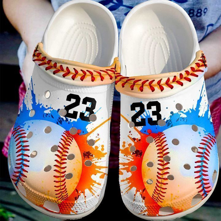 Baseball Personalized I Love Crocs Classic Clogs Shoes