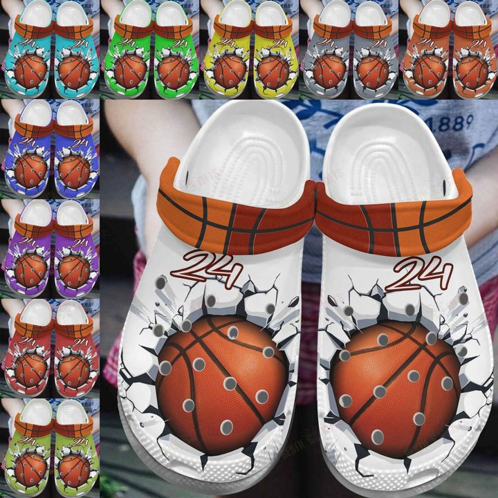 Basketball Breaking Wall Crocs Classic Clogs Shoes