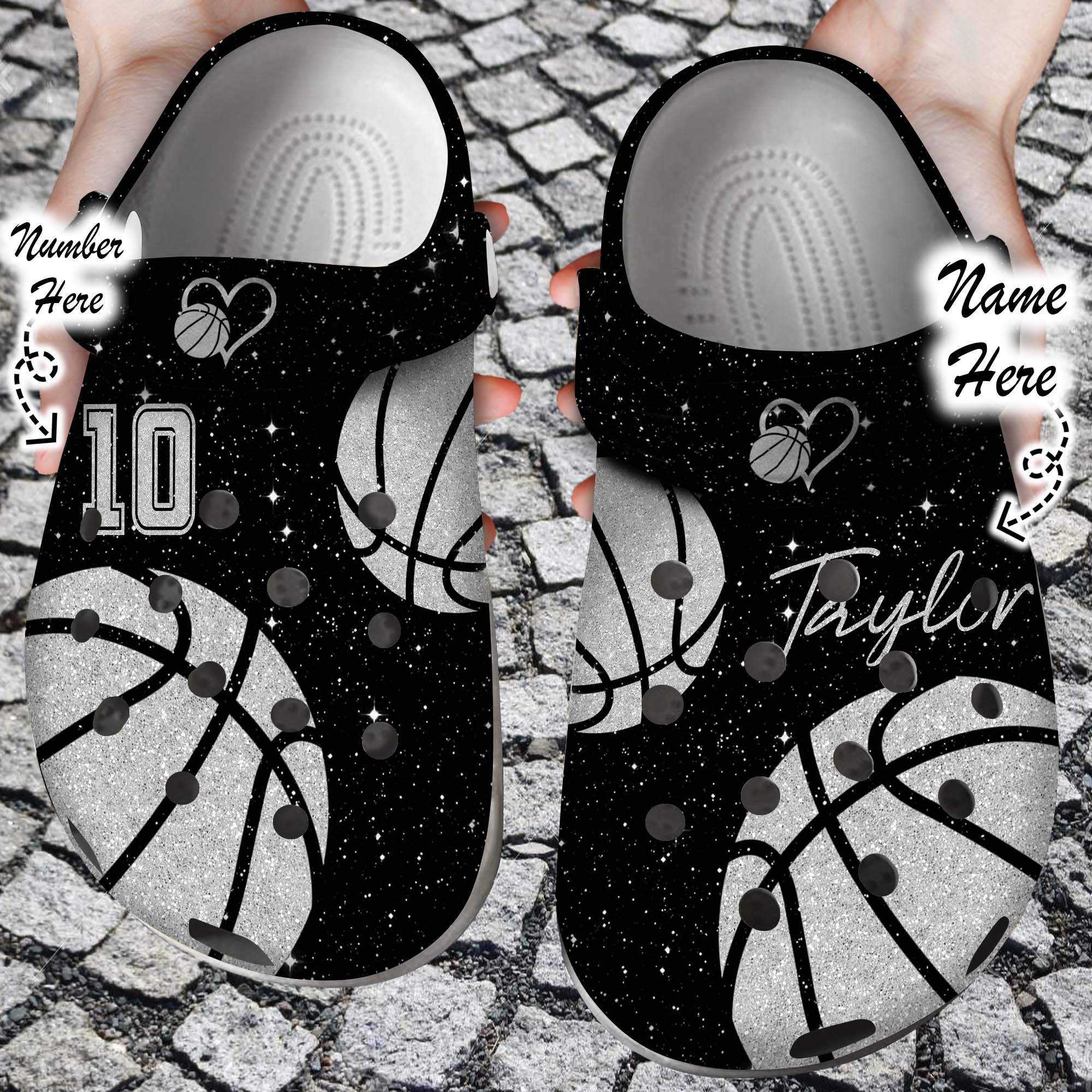 Basketball Crocs Personalized Basketball Lovers Colorful Clogs Shoes