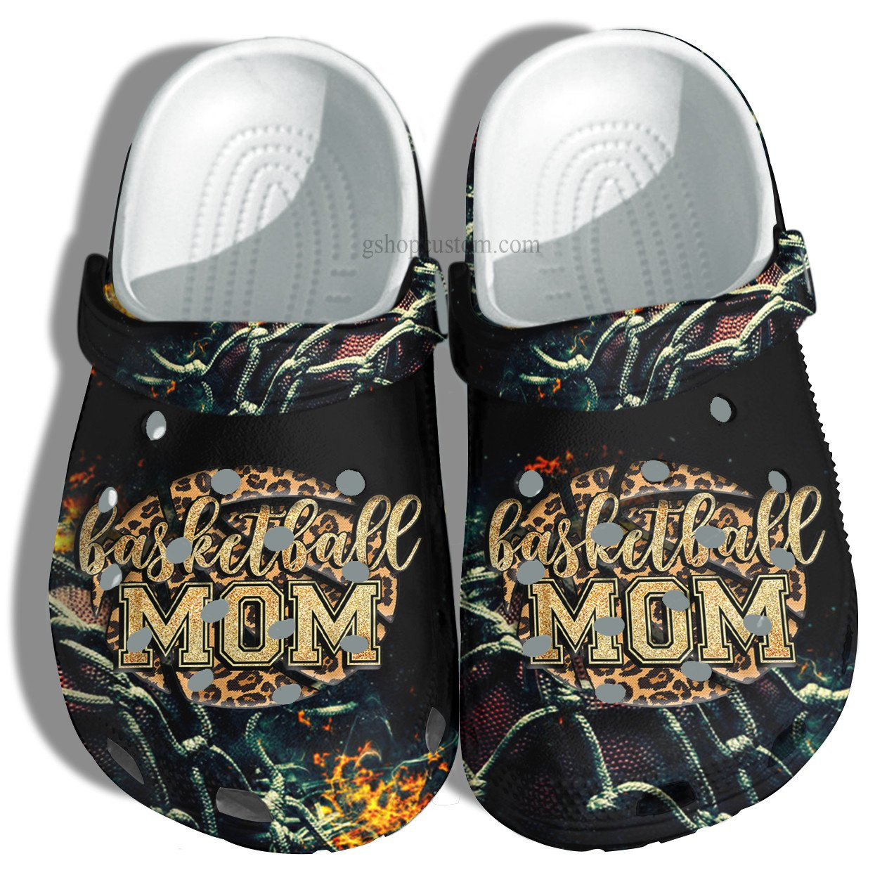 Basketball Mom Cool Women Croc Shoes Gift Grandma – Basketball Cheer Up Son Player Mom Crocs Shoes Gift Mommy Birthday