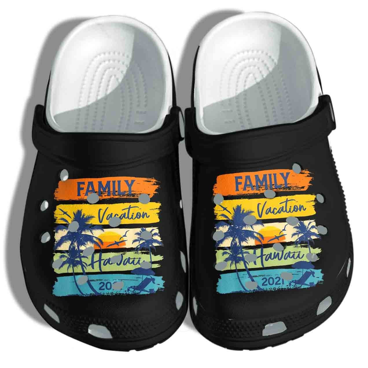 Beach Crocs Shoes Hawaii 2022 Family Vacation Matching – Shoes Clog Birthday Gift