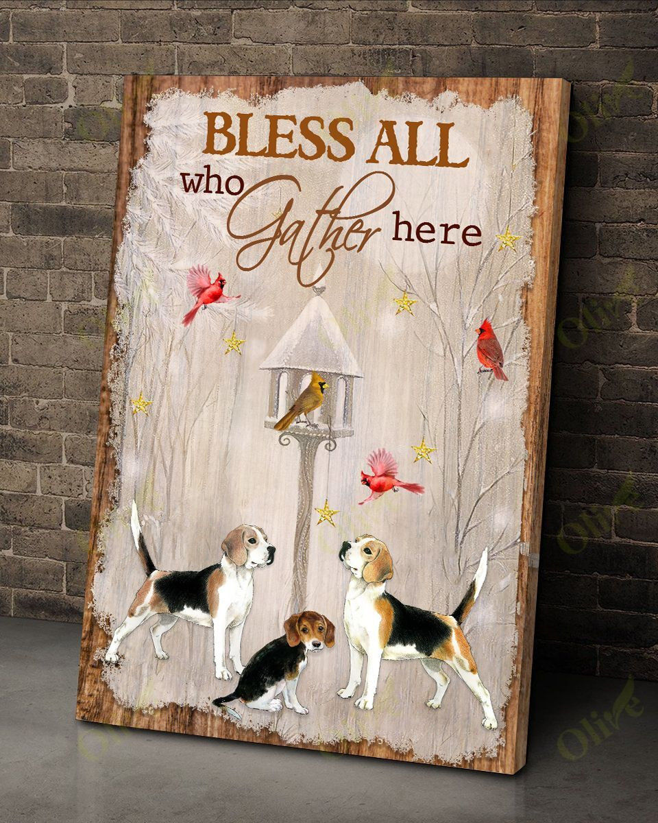 Beagle - Bless You Canvas Beagle Gift Poster And Canvas Wall Decor