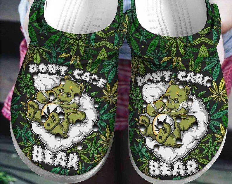 Bear Weed Crocs Clog Shoes
