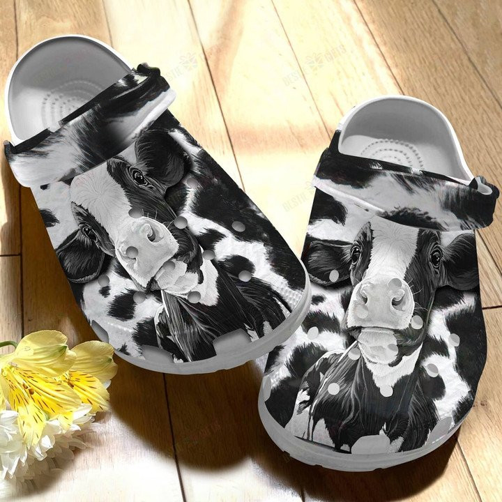 Beautiful Cow Crocs Classic Clogs Shoes PANCR0547