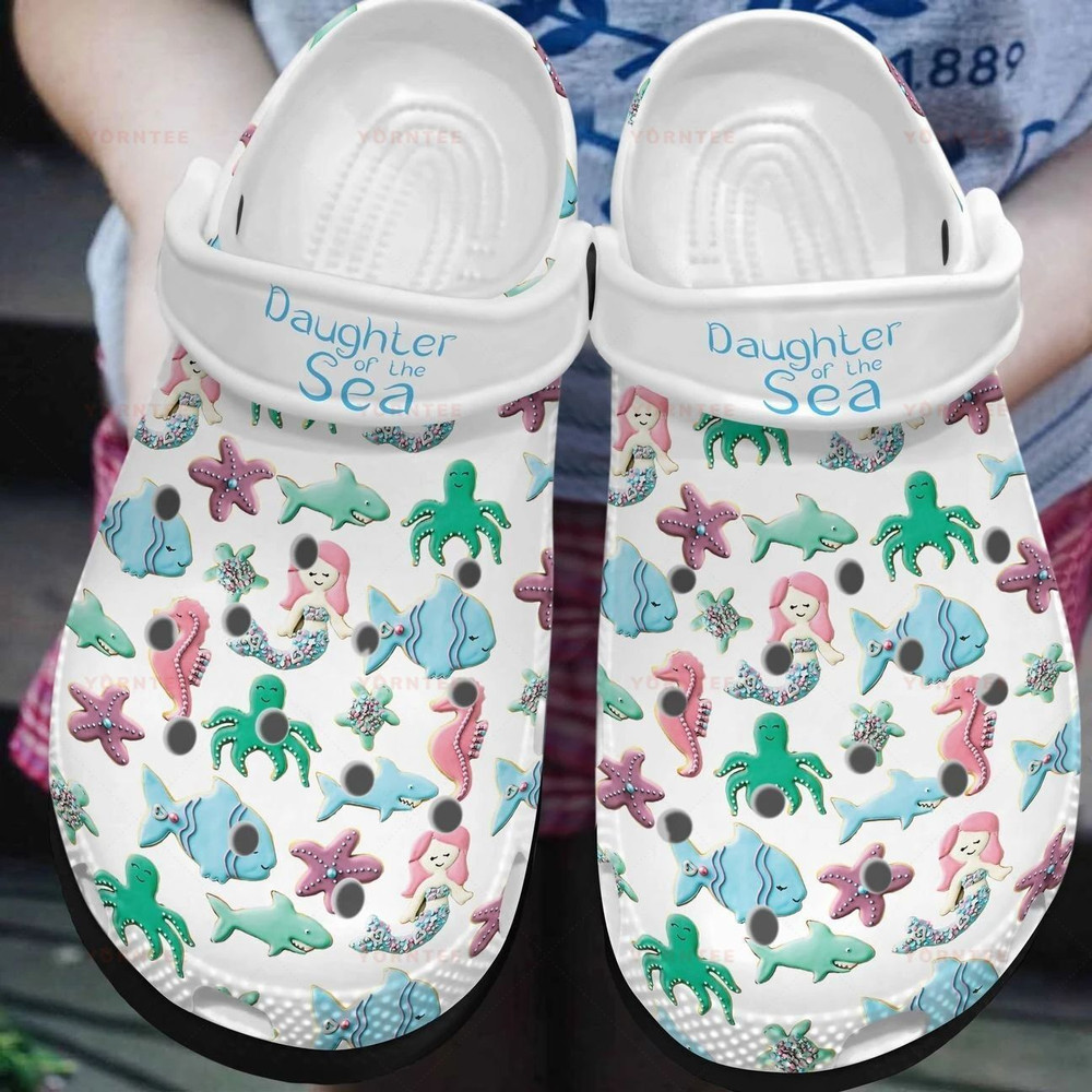 Beautiful Mermaid Of The Sea Gift For Lover Rubber Crocs Clog Shoes Comfy Footwear