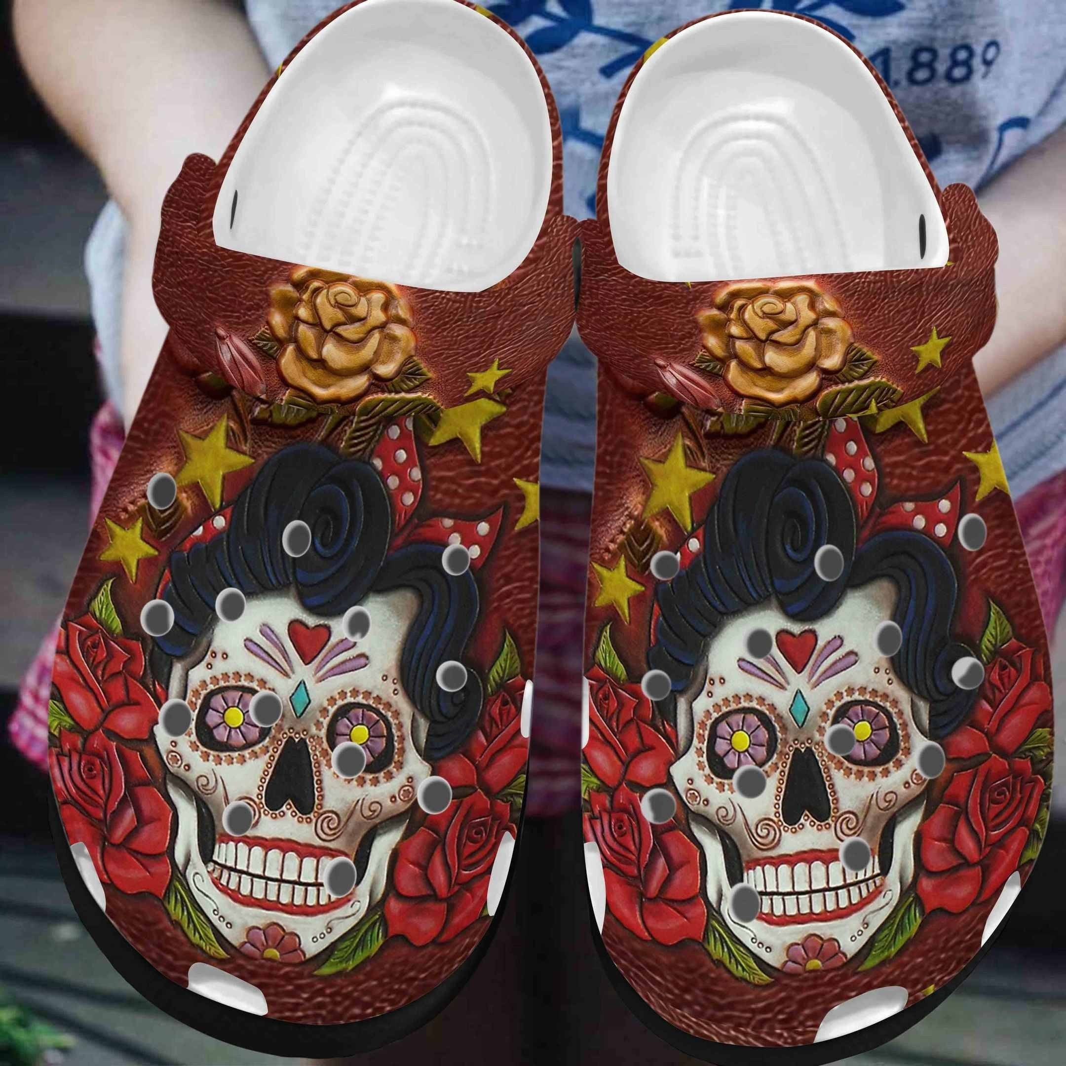Beautiful Sally Nightmare Shoes - Roses Crocs Clog Gifts