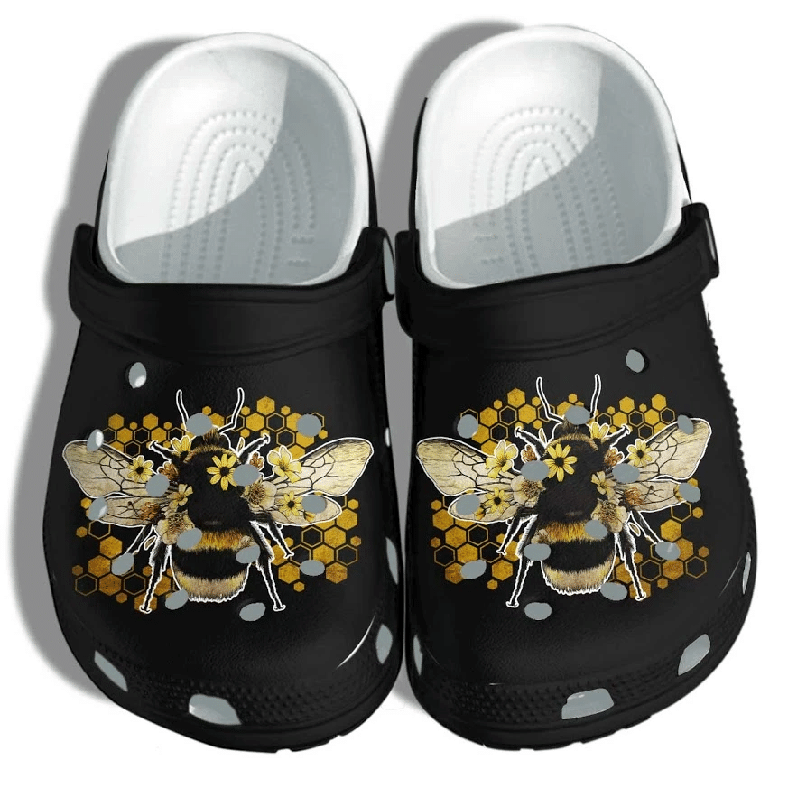 Bee Flower Bekind Shoes Crocs Hippie Peace Be Kind Autism